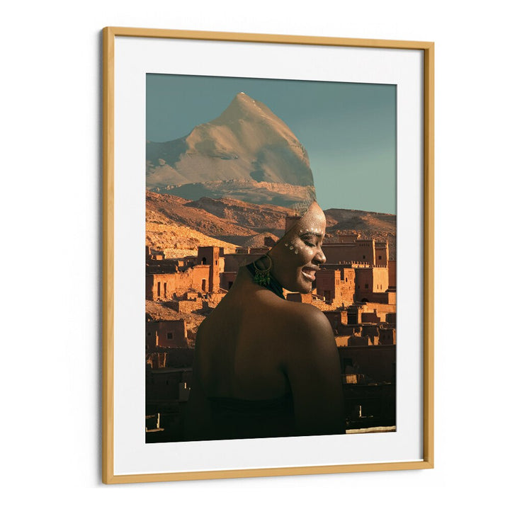 Stunning MOROCCAN QUEEN, AFRICAN ART PAINTINGS, showcasing elegance and Moroccan heritage for your living space.