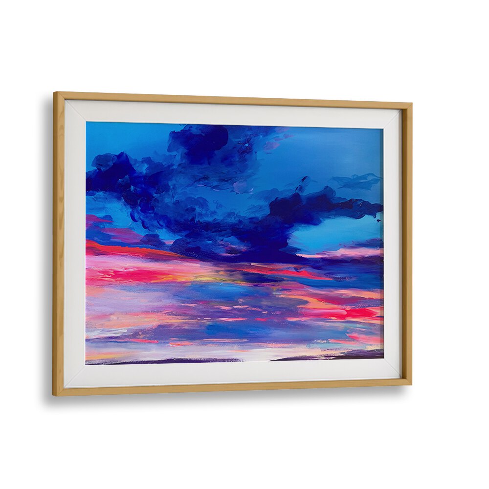 FLORIDA SUNSET IN BLUE , LANDSCAPE PAINTINGS