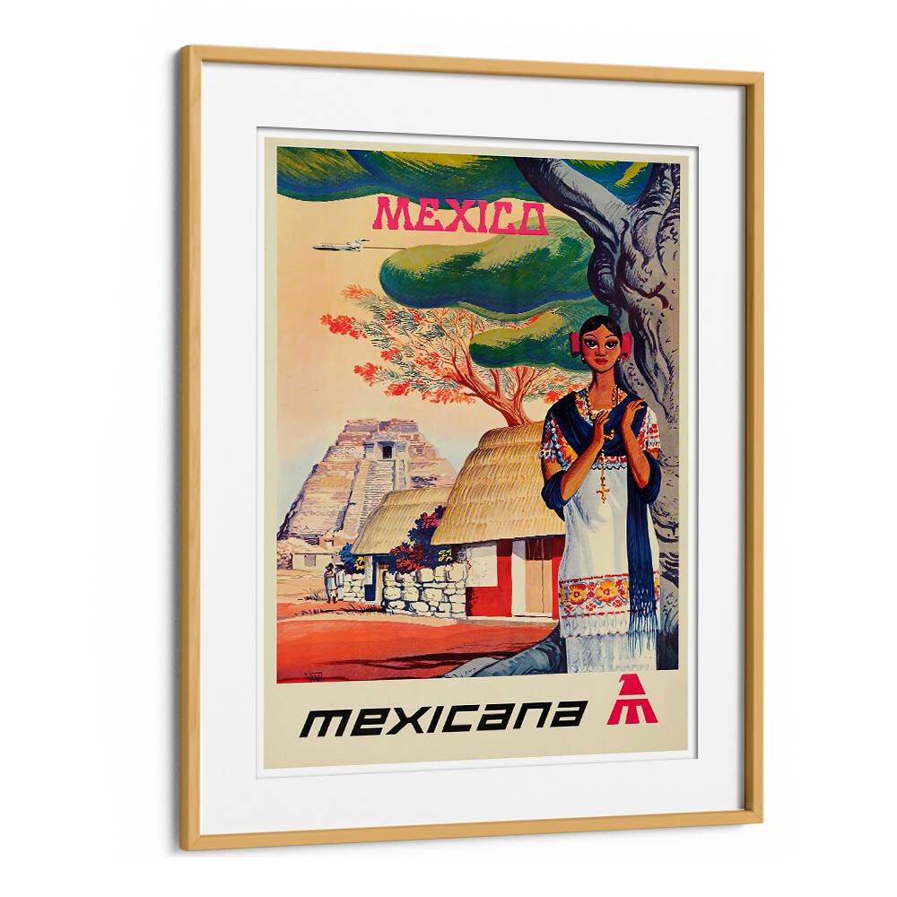 Colorful MEXICANA I VINTAGE TRAVEL POSTERS showcasing Mexico's culture and landscapes, perfect for home decor.