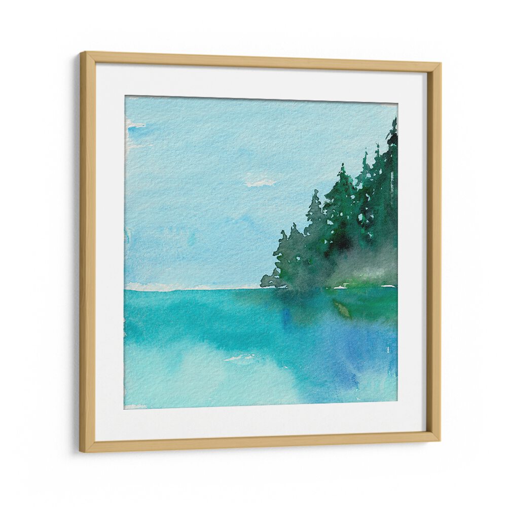 ON THE LAKE , LANDSCAPE PAINTINGS