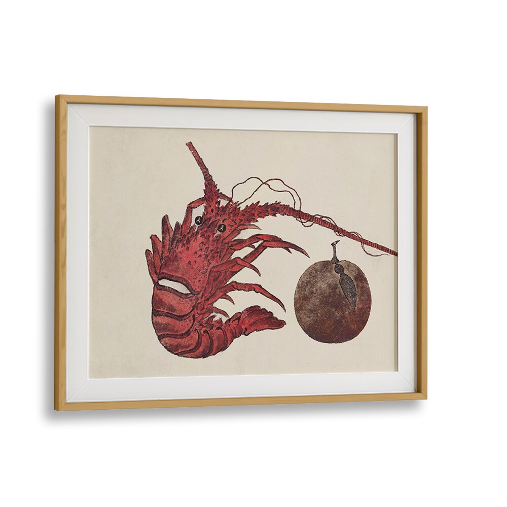 JAPANESE LOBSTER (1615–1868) BY KATSUSHIKA HOKUSAI, JAPANESE PAINTINGS