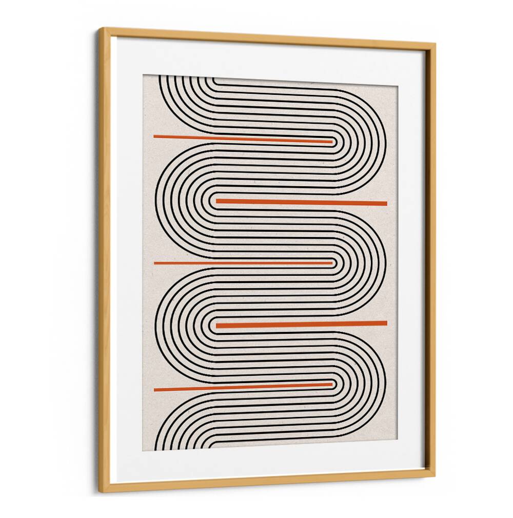 Stylish MODERN BALANCE NO.7, GEOMETRIC ART PRINTS, enhances decor with contemporary abstract design and vibrant lines.