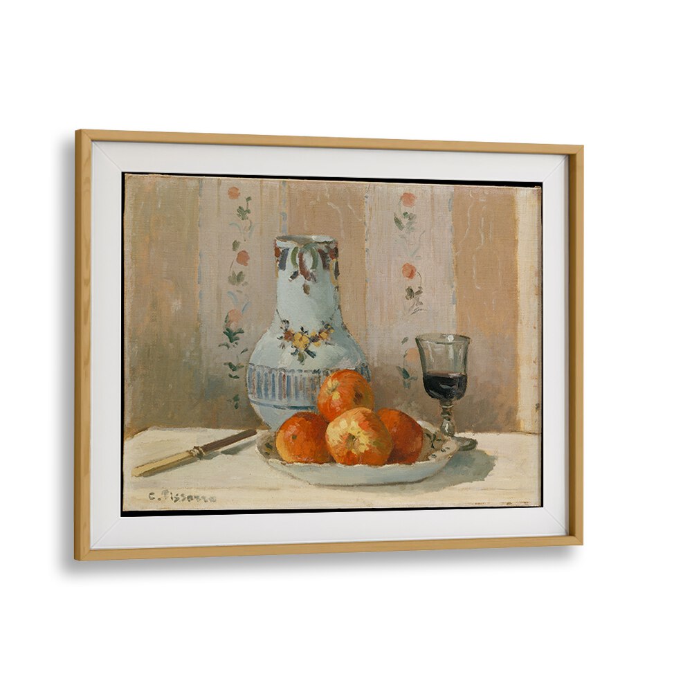 STILL LIFE WITH APPLES AND PITCHER (1872) , VINTAGE PAINTINGS