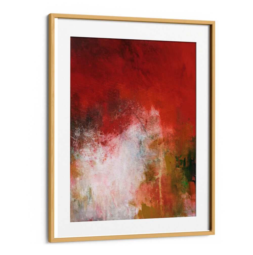 Vibrant TROPICS I, ABSTRACT PAINTINGS, showcasing dynamic colors and brush strokes for a contemporary space transformation.