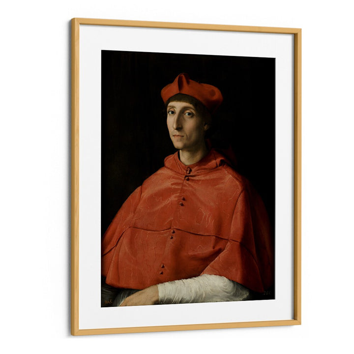 PORTRAIT OF A CARDINAL (1510–1511) BY RAPHAEL RAFFAELLO , VINTAGE PAINTINGS