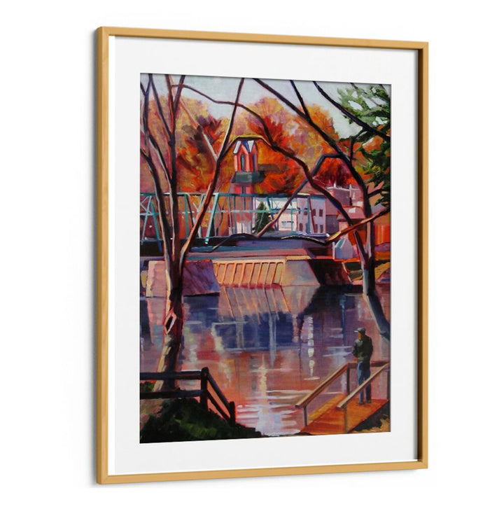 VIEW FROM LAMBERTVILLE , LANDSCAPE PAINTINGS