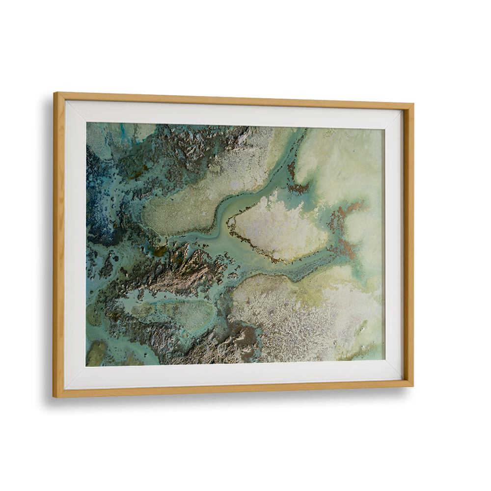 Stunning EVERGREEN, ABSTRACT PAINTINGS in a sleek frame, perfect to elevate your home decor with artistic flair.
