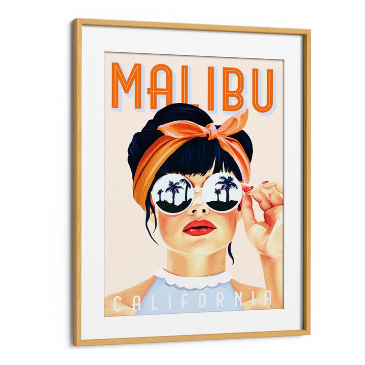 MALIBU POSTER I BY THE WHISKEY GINGER , WOMEN ILLUSTRATION PAINTINGS