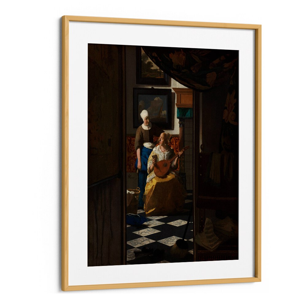 THE LOVE LETTER (CA. 1669 –1670) BY JOHANNES VERMEER, VINTAGE PAINTINGS