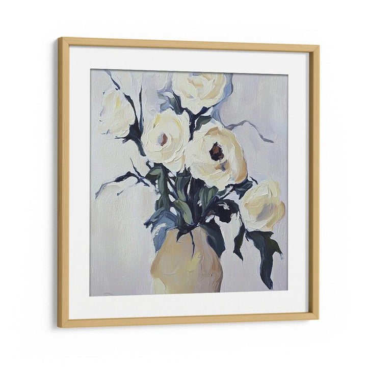 Elegant FLOWER POT II showcasing white roses, perfect for elevating any indoor or outdoor space at Oakwood Mount.