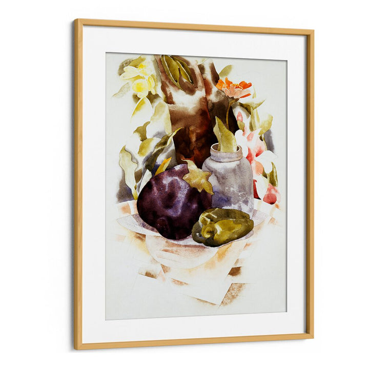 CHARLES DEMUTH'S EGGPLANT AND GREEN PEPPER (1925) , VINTAGE PAINTINGS