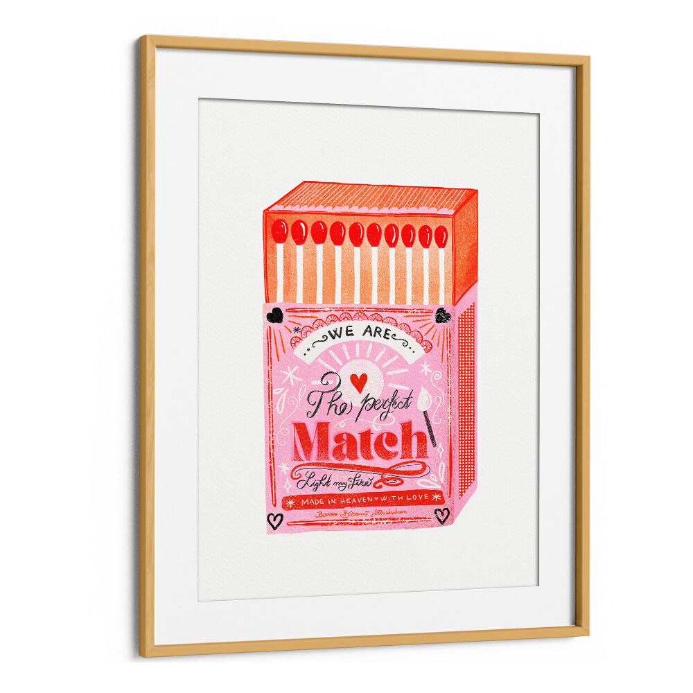 MATCH BOX - THE PERFECT MATCH II BY BAROO BLOOM , WALL ART PRINTS