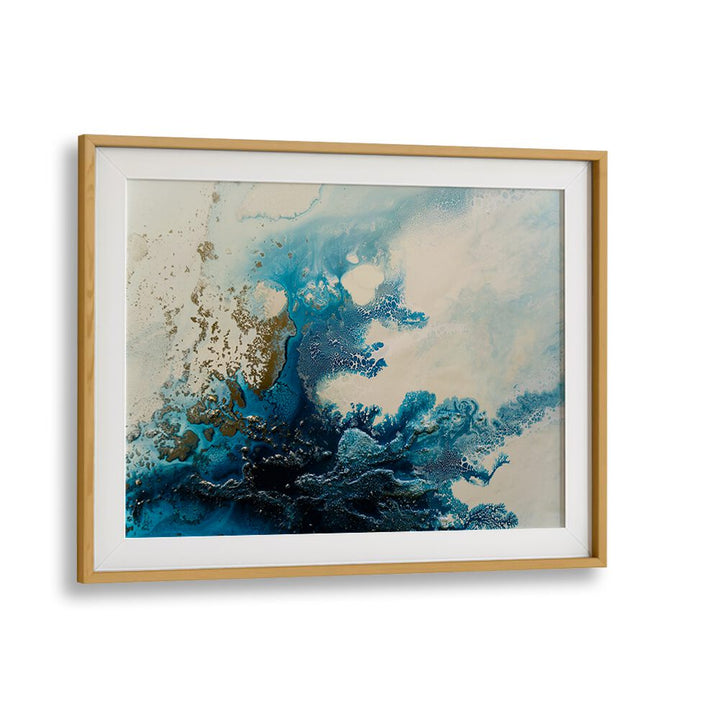 Stunning BLUE OCEAN ROYAL ESCAPE, ABSTRACT PAINTINGS showcasing tranquil blue tones, perfect for any elegant space.