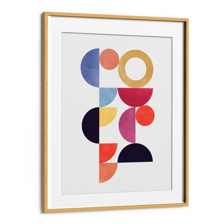 CIRCLES IN HARMONY VII, GEOMETRIC ART PRINTS features vibrant shapes for a calming, artistic touch in any space.