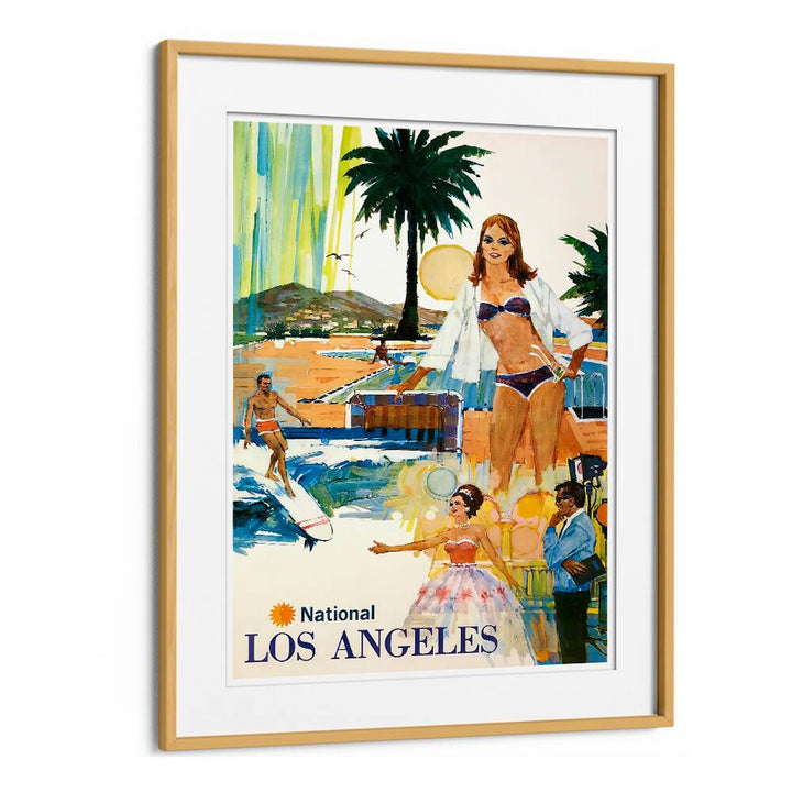 Vibrant artwork from LOS ANGELES I, VINTAGE TRAVEL POSTERS, capturing the city's iconic culture and landscapes.