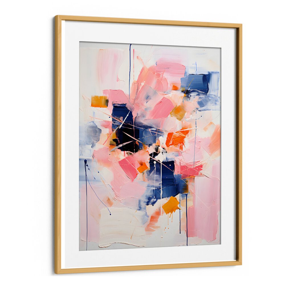 BLUSH INDIGO ABSTRACT PRINT THIRD 4X