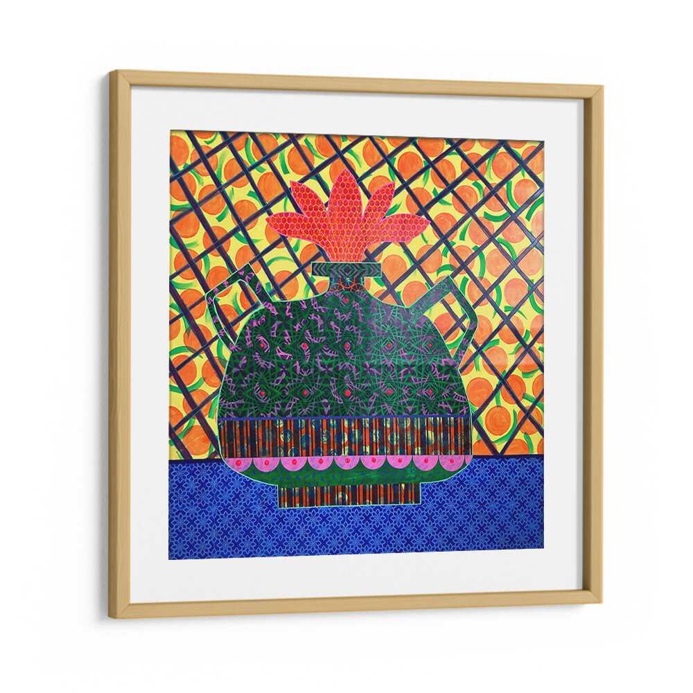 Bright and vibrant ORANGES AND FLOWER VASE, KITCHEN POSTERS add a stunning focal point to any kitchen decor.