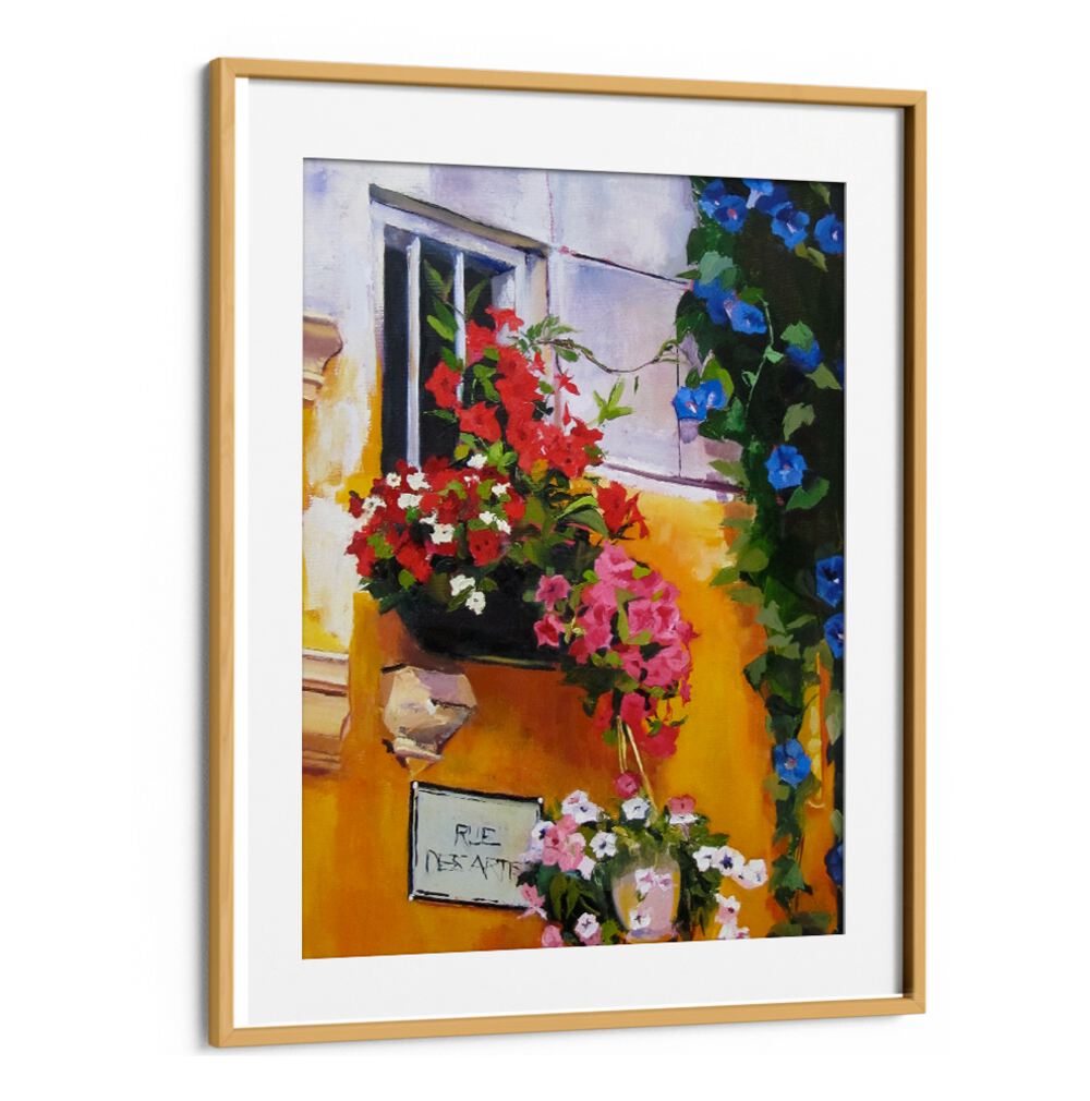 SUMMER IN CENTRAL PARK , FLORAL FLOWER PAINTINGS