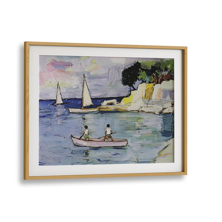 Enjoy a serene scene with SAILBOATS gliding across calm waters, capturing the essence of peaceful sailing adventures.