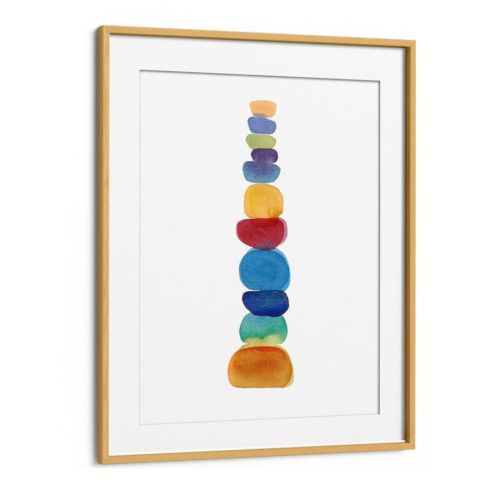 Vibrant COLOR TOWER, BEACH PAINTINGS art piece adds serenity and color to your living space, perfect for coastal decor.