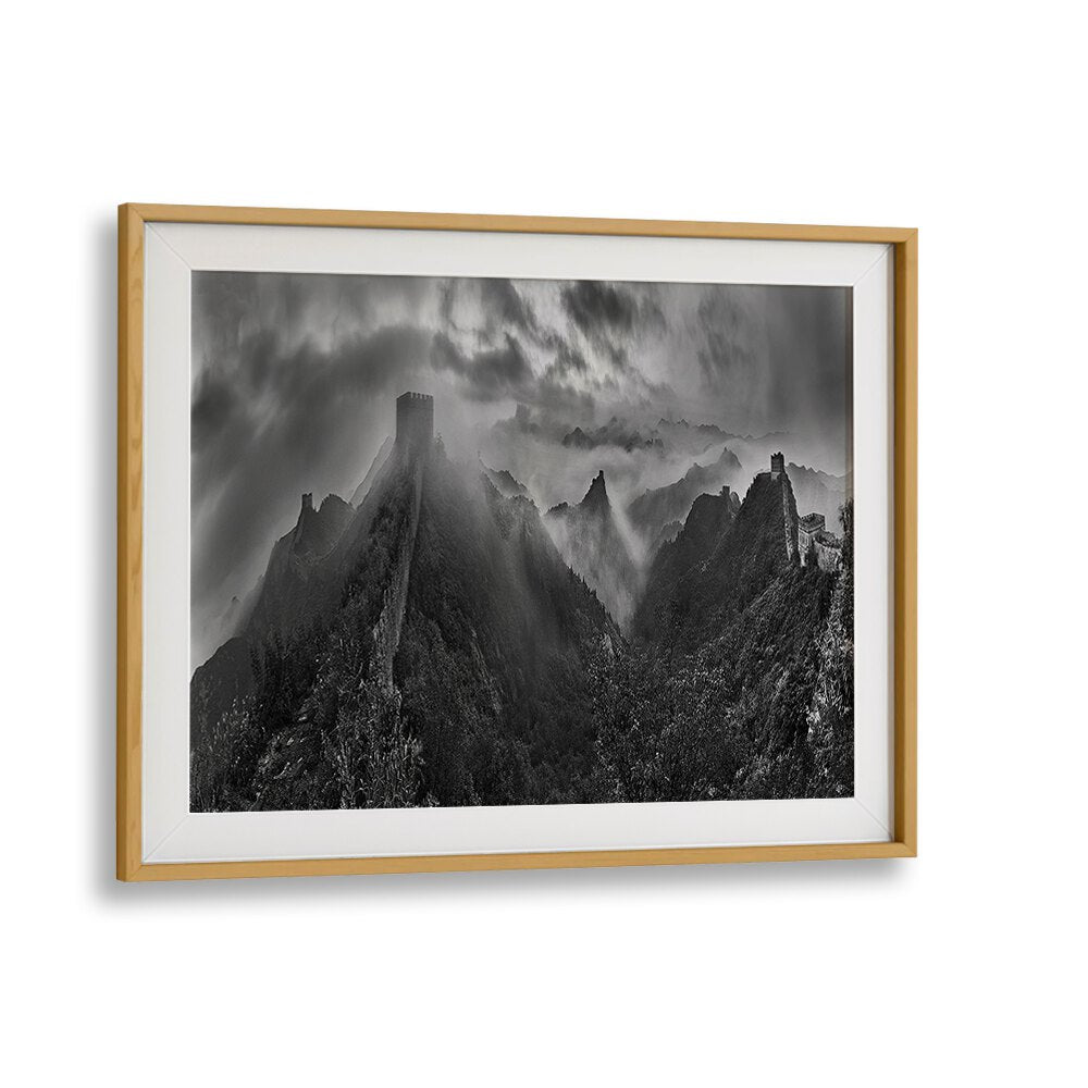 Misty Morning at Great Wall, Photography Prints showcasing tranquil dawn views of the iconic landscape. Perfect for decor.