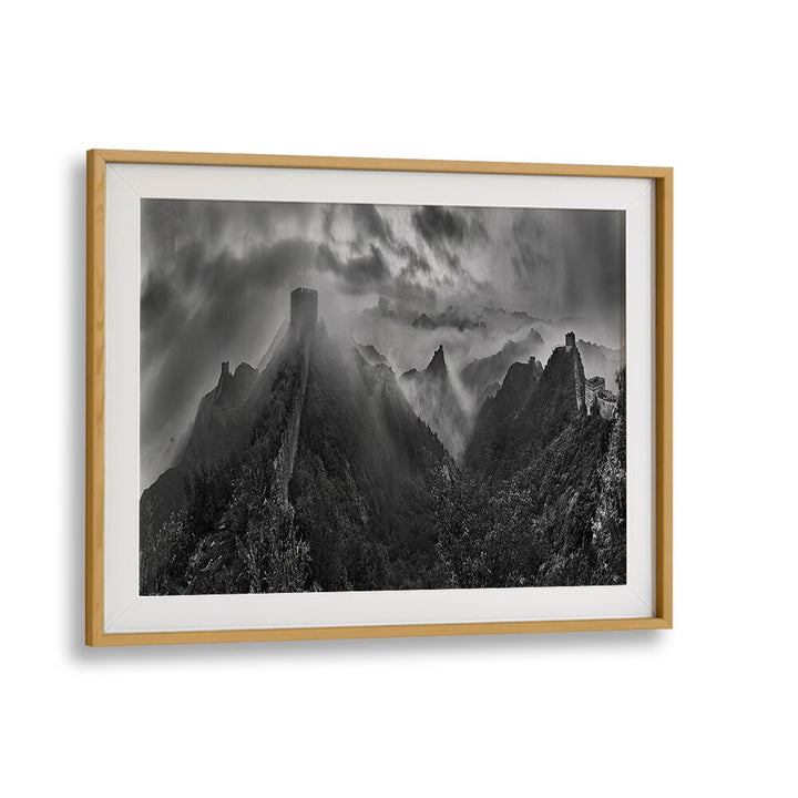 Misty Morning at Great Wall, Photography Prints showcasing tranquil dawn views of the iconic landscape. Perfect for decor.