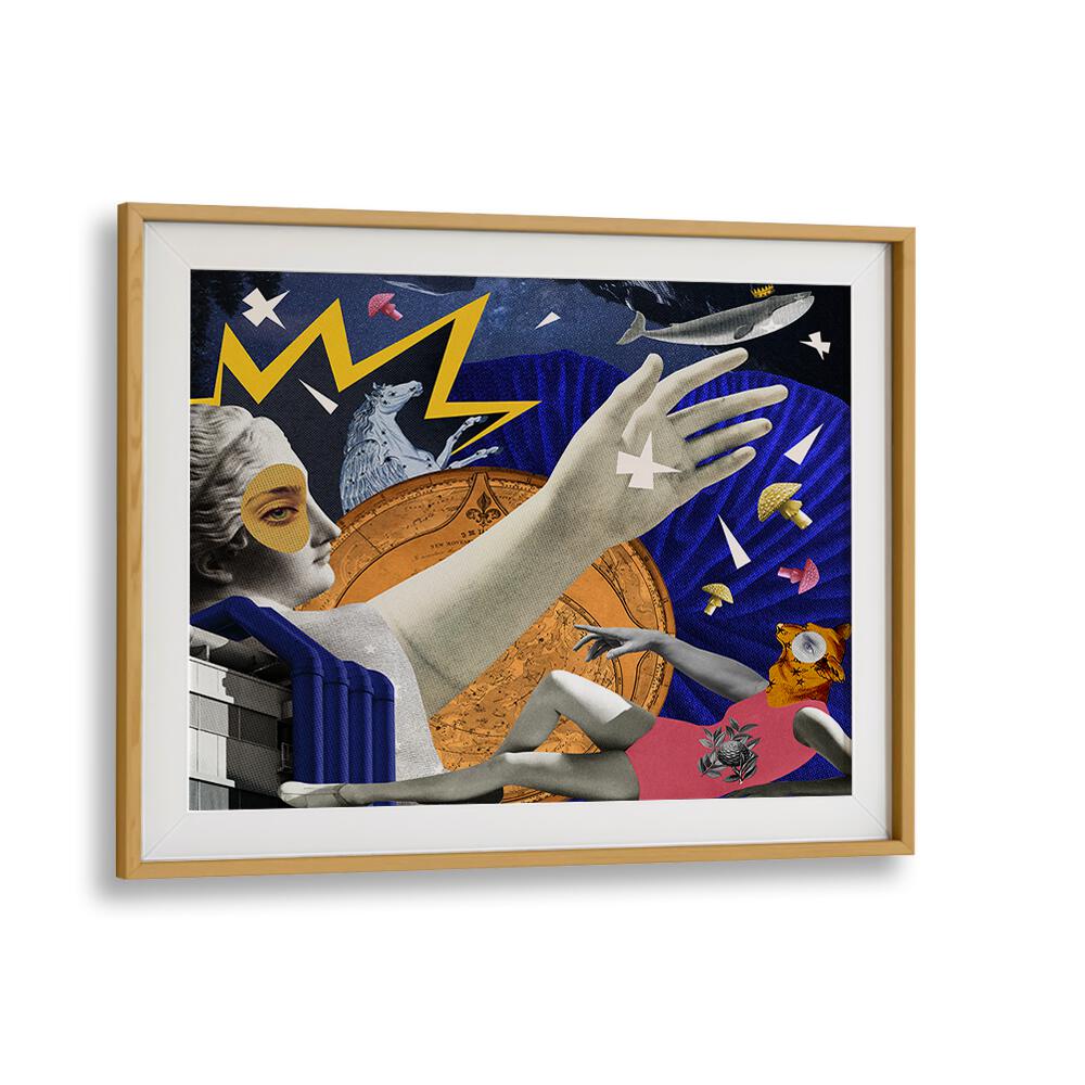 Vibrant SPACE QUEEN, SURREAL ART PRINTS showcasing celestial themes and modern aesthetics for unique decor.