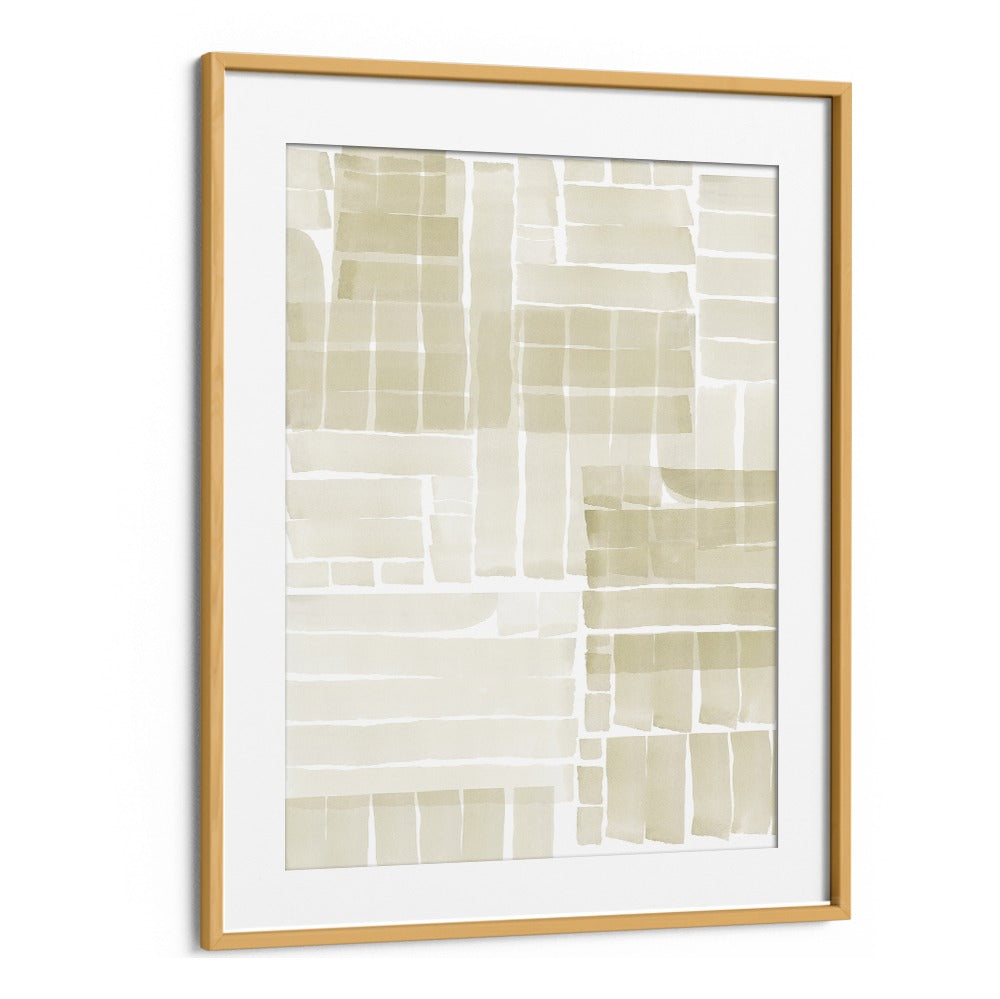 Transform your space with NEUTRAL TANGLE GRID II, ABSTRACT PAINTINGS, featuring soft tones and geometric shapes.