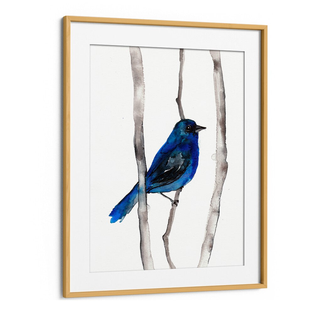 INDIGO BUNTING , ANIMAL PAINTINGS