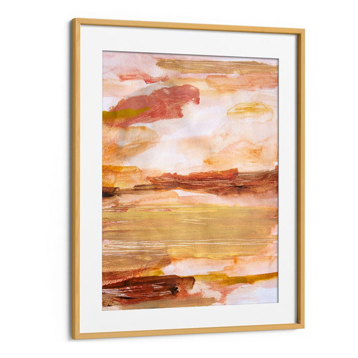 Vibrant hues of orange and gold capture the essence of DESERT SKIES, ABSTRACT PAINTINGS, perfect for your decor.