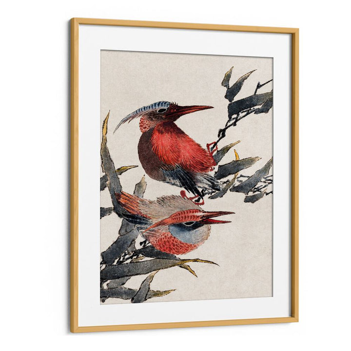 BIRDS FROM ALBUM OF SKETCHES (1814) VINTAGE JAPANESE WOODBLOCK PRINTS , JAPANESE PAINTINGS