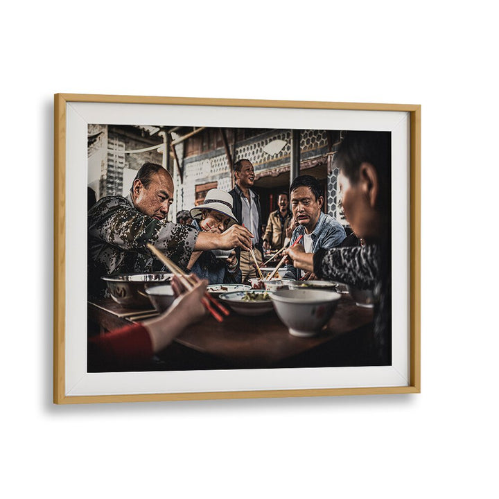 Heartwarming FAMILY LUNCH IN DALI, PHOTOGRAPHY PRINTS showcase vibrant moments shared around a table with loved ones.