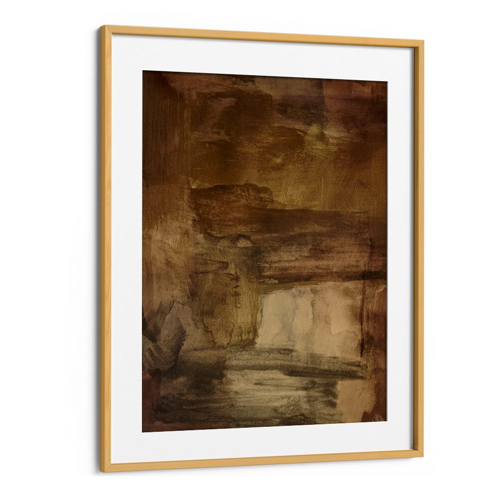 Elegant YESTERDAYS WISHES II, ABSTRACT PAINTINGS in warm tones, perfect for enhancing any modern space.