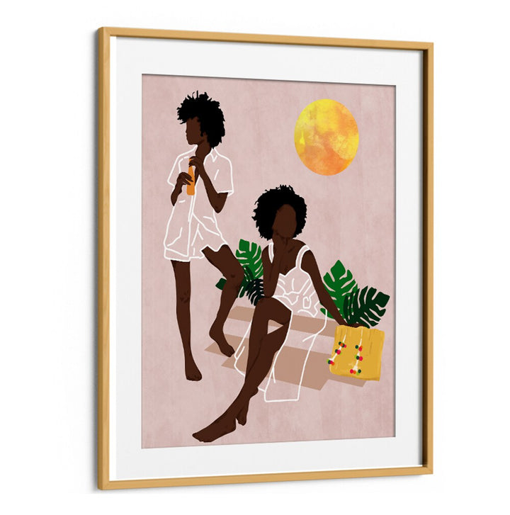 SUNLIT QUEENS , BOHO ART PAINTINGS