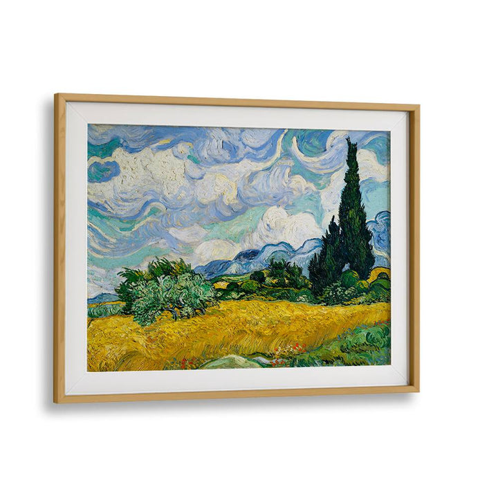 VINCENT VAN GOGH'S WHEAT FIELD WITH CYPRESSES (1889),  VINTAGE PAINTINGS