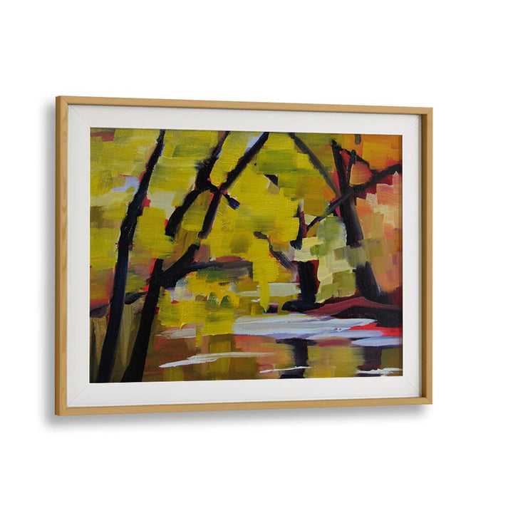 BULLS ISLAND IN AUTUMN , LANDSCAPE PAINTINGS