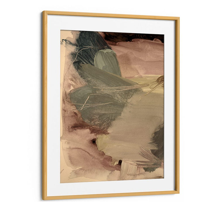 Framed ETHERAL BRUSH STROKES II, ABSTRACT PAINTINGS featuring soft colors for a modern art aesthetic. Perfect for decor.