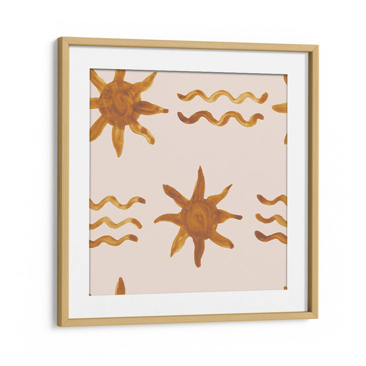Brighten your child's space with WATERCOLOUR TILE II, KIDS ROOM PAINTINGS featuring playful sun designs.