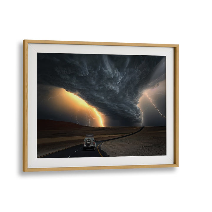 STORM ROAD, PHOTOGRAPHY PRINTS showcase a dramatic sky and winding road, inviting imagination and wonder.