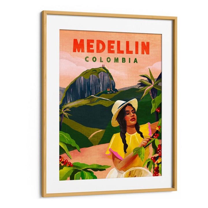 Explore the beauty of Medellin, Colombia with our vintage travel posters showcasing vibrant culture and art.