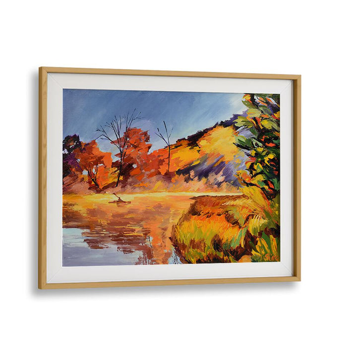 KAYAK AND ORANGE TREES , LANDSCAPE PAINTINGS