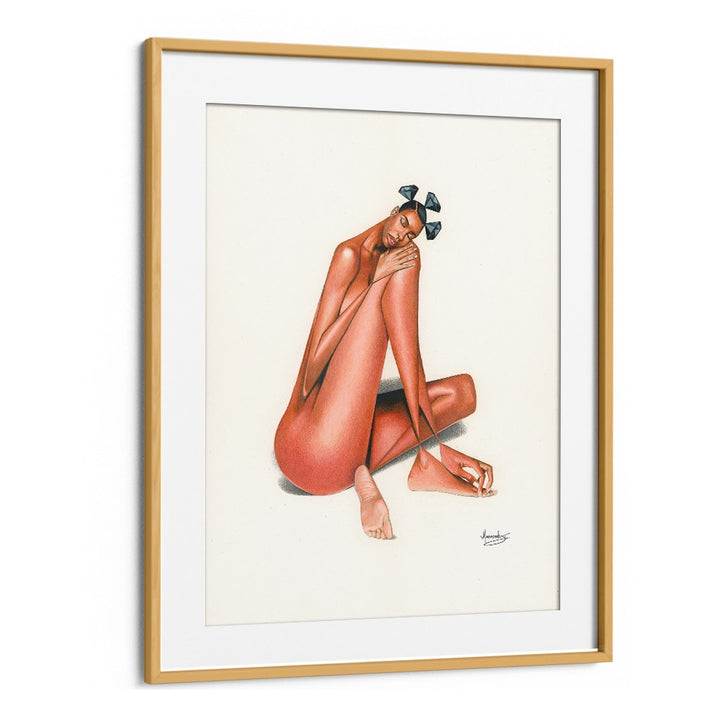 Elegant BLACKDIAMOND(PEACE) , AFRICAN ART PAINTINGS showcasing tranquility and style in a framed artwork.