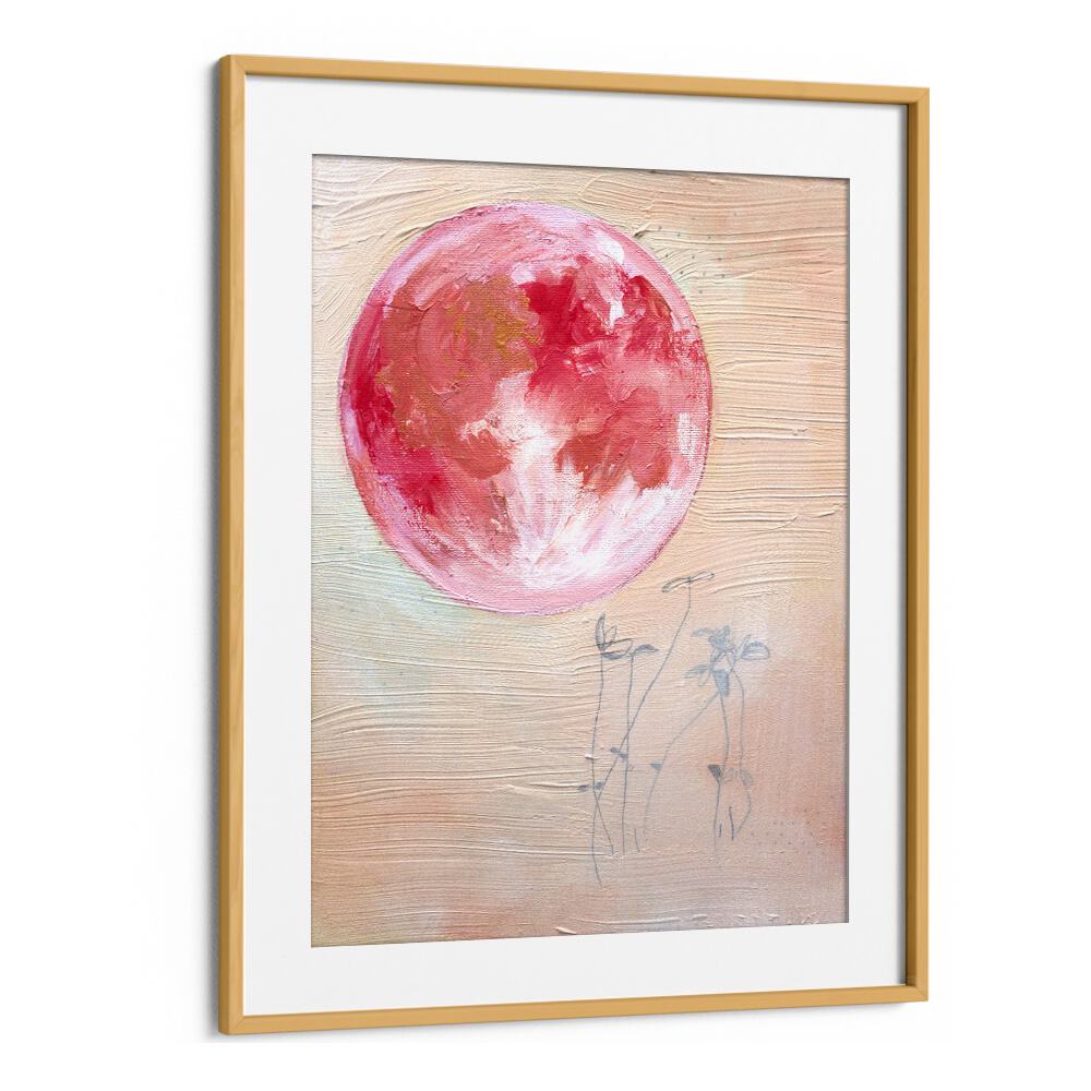 PINK MOON SMALL , LANDSCAPE PAINTINGS