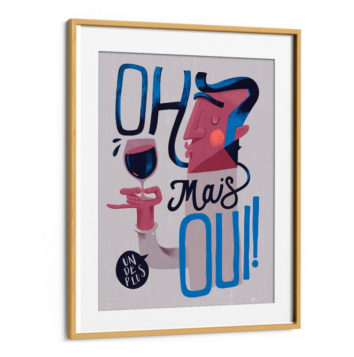 Stylish wall art featuring “OH MAUS OUI, BAR,” perfect for adding elegance to your cafe or home decor.