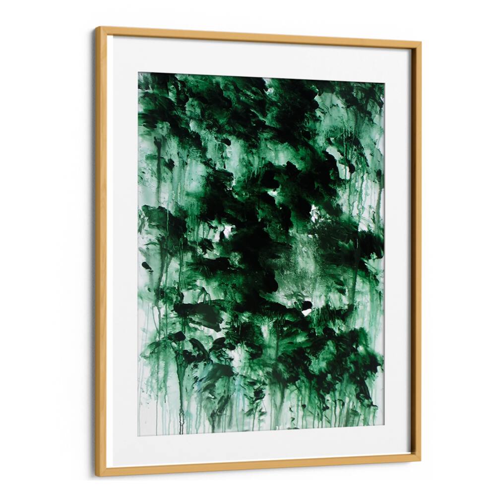 Stunning ABSTRACT DESIGN VIII, ABSTRACT PAINTINGS with vibrant greens, perfect for modern home decor elegance.