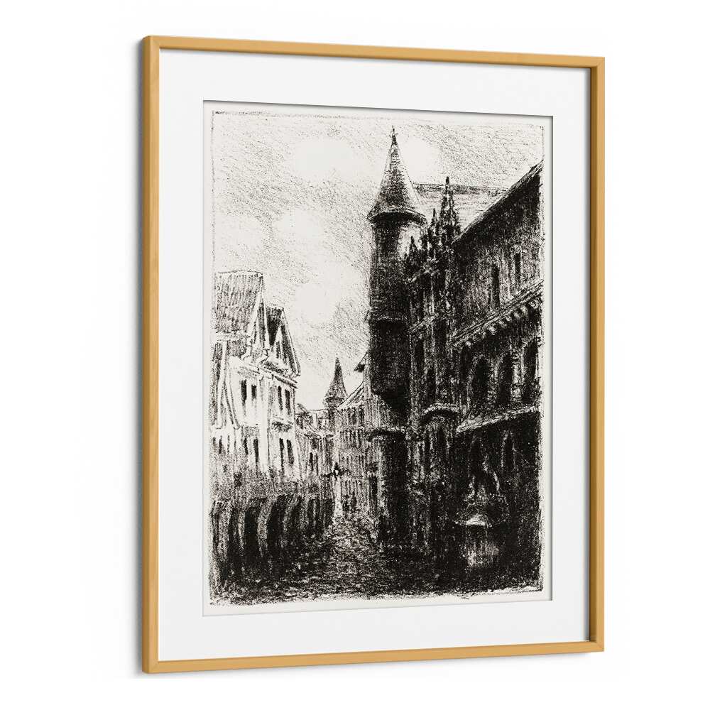 RUE SAINT-ROMAIN, ROUEN, (1896) , VINTAGE PAINTINGS