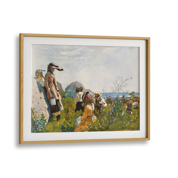 BERRY PICKERS (1873) , VINTAGE PAINTINGS