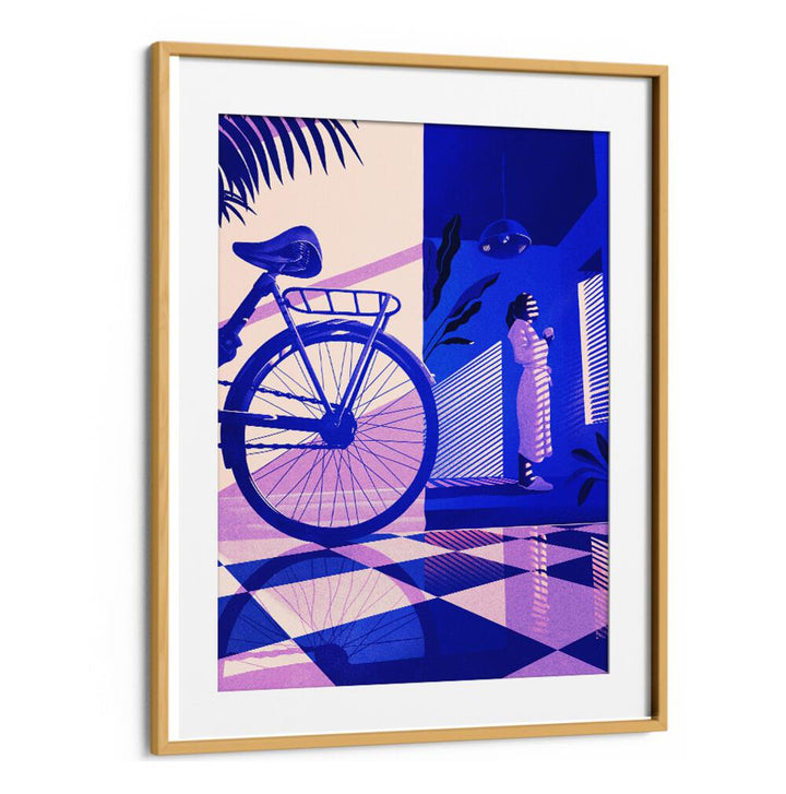 Stylish REFLECTION, SURREAL ART PRINTS featuring a bicycle and elegant design to enhance any living space.
