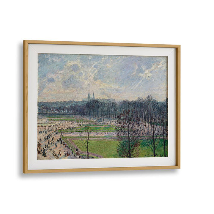 THE GARDEN OF THE TUILERIES ON A WINTER AFTERNOON (1899) , VINTAGE PAINTINGS