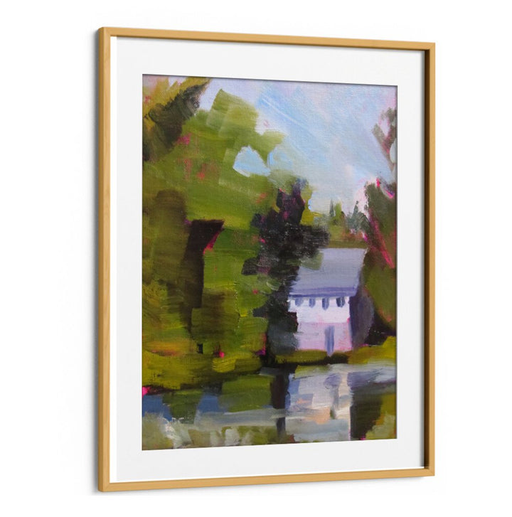 EAST WINDSOW POND , LANDSCAPE PAINTINGS